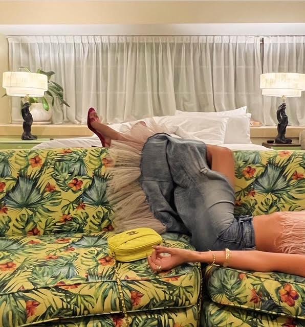 gucci Upcycled tulle skirt